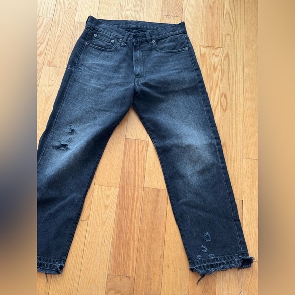 R13 Black Distressed Women Jeans - Picture 4 of 7